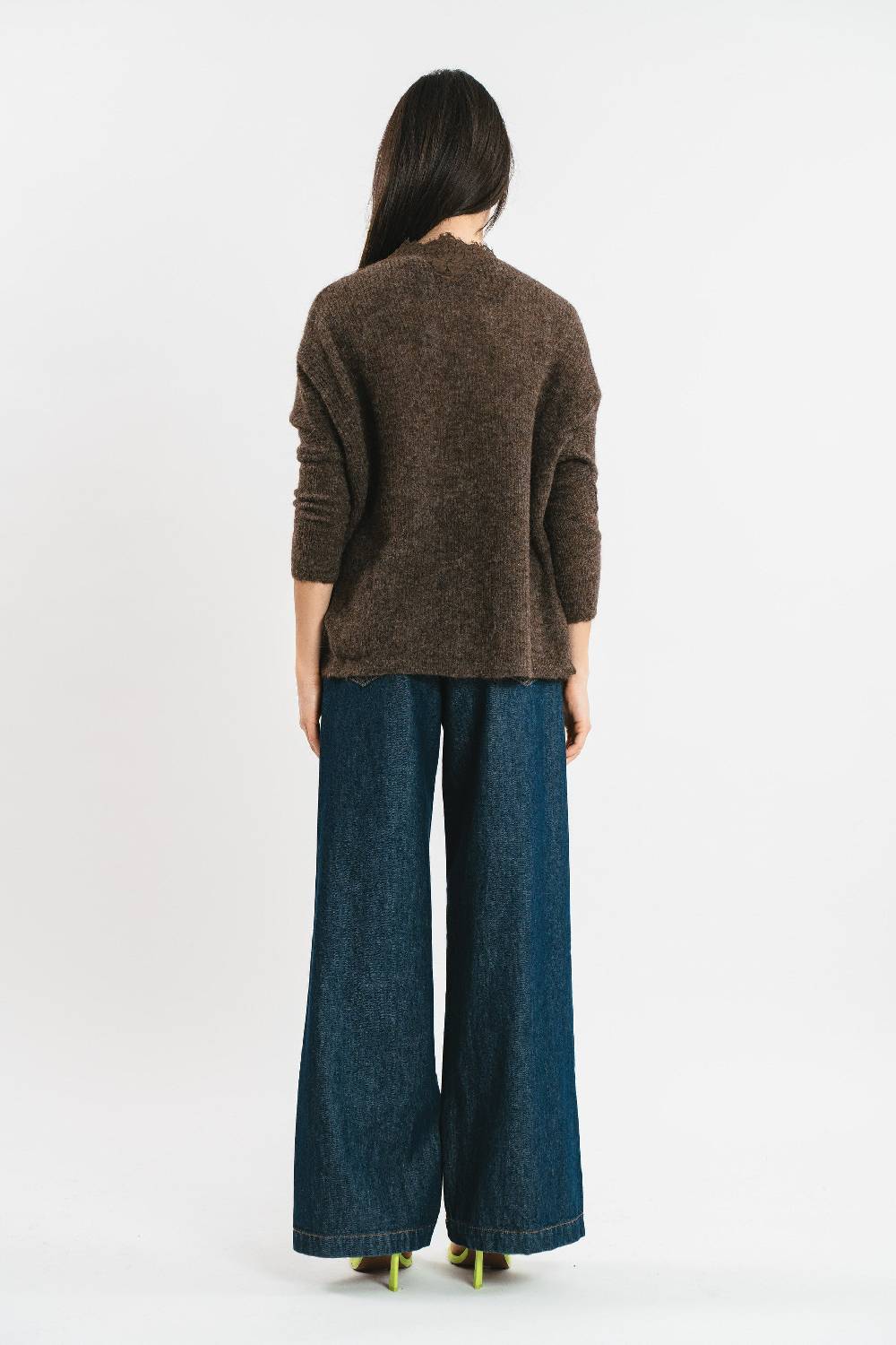 Pink Memories Cardigan Kimono Con Pizzo