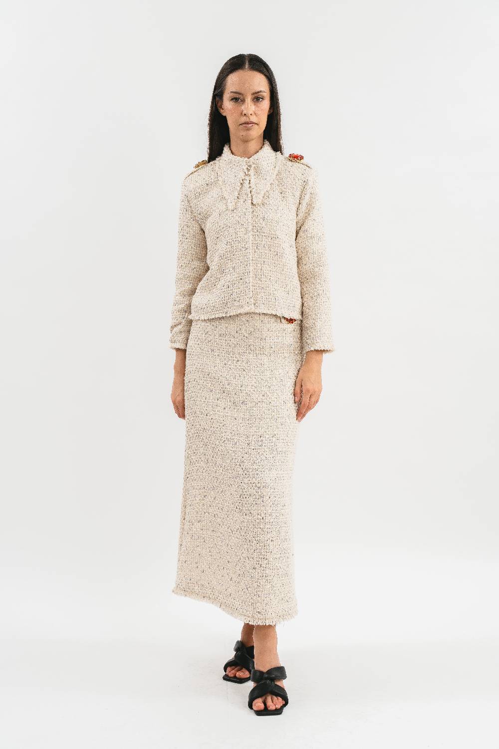 Pink Memories Giacca con spilla gioiello