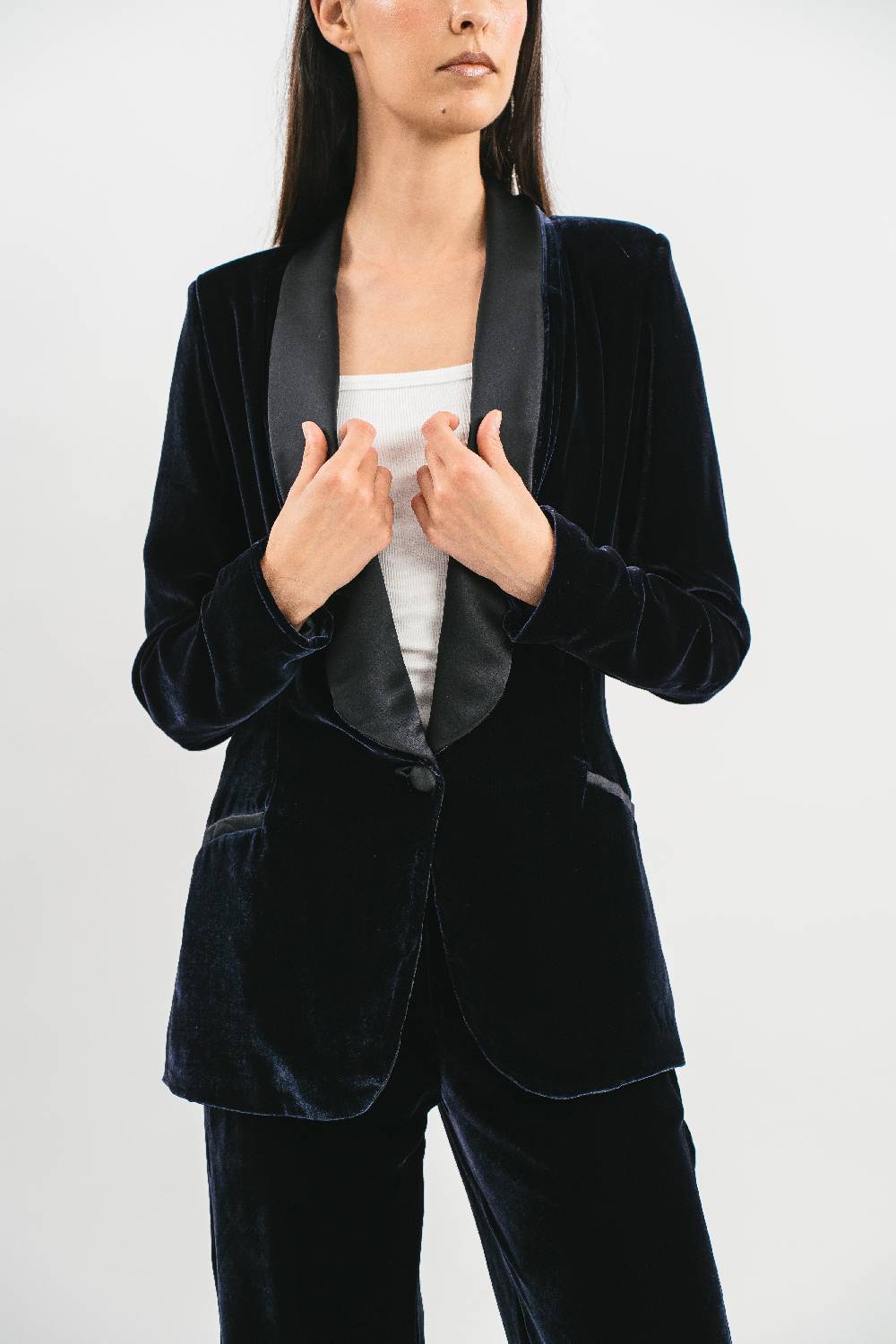 Pink Memories Giacca Smoking In Velluto