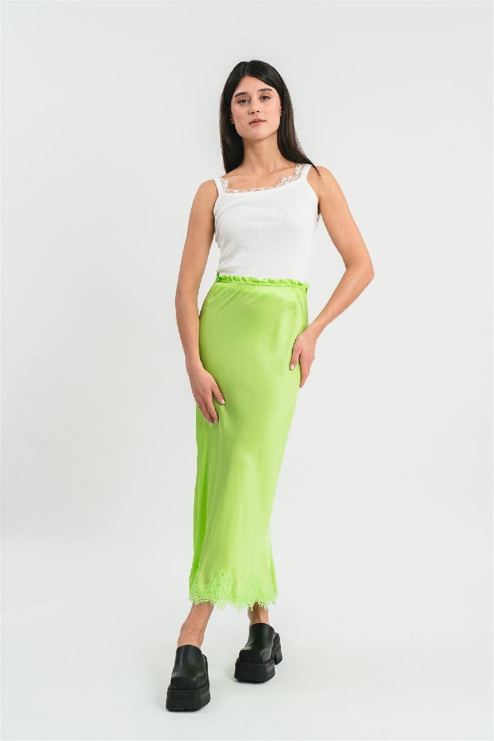 Pink Memories Gonna sirena con dettagli in pizzo