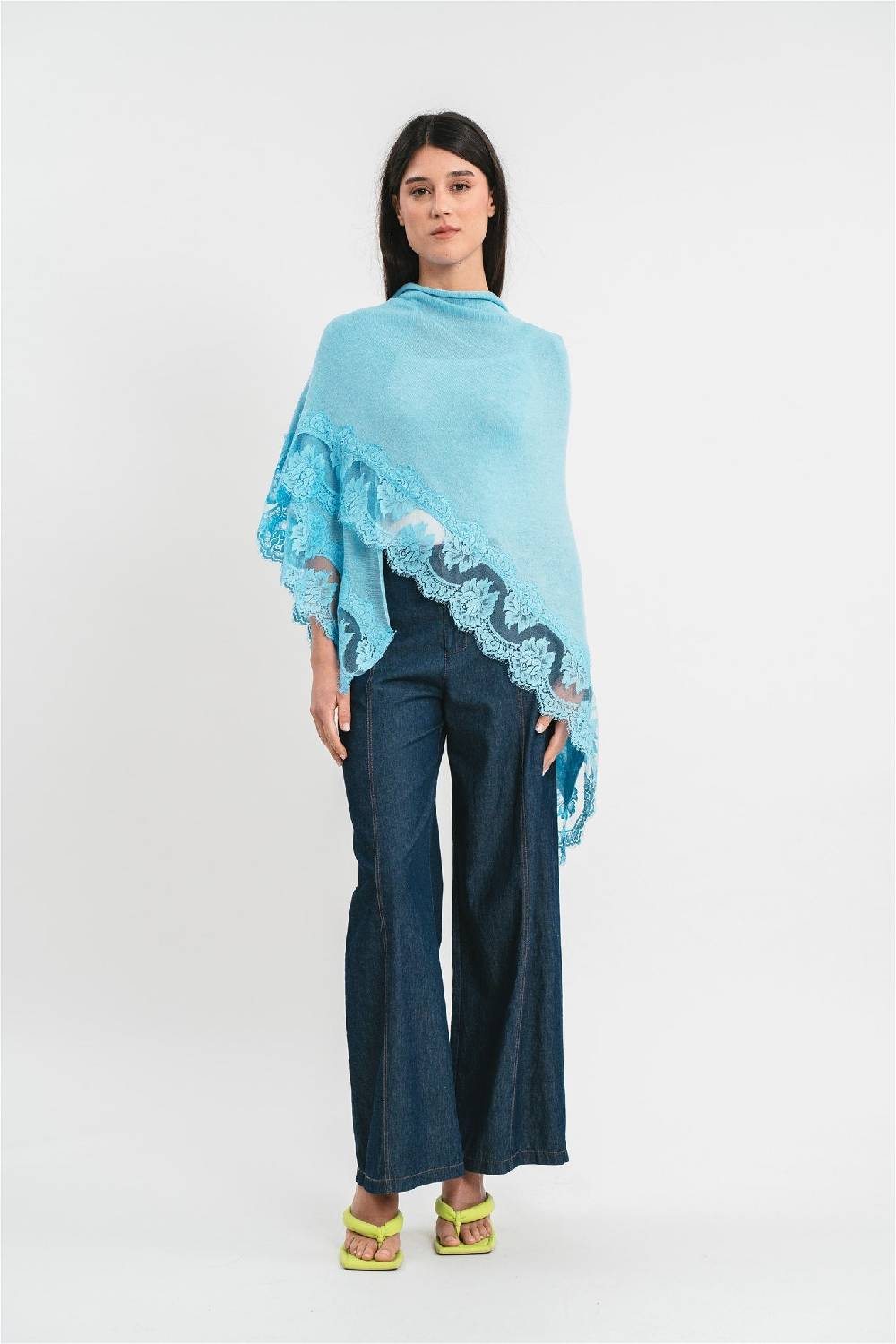 Pink Memories Kefia con dettagli in pizzo