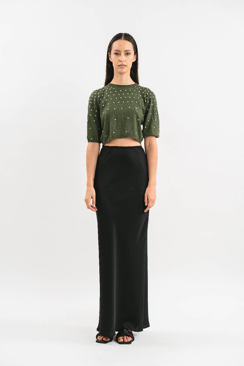 Pink Memories Maglia Girocollo Con Strass