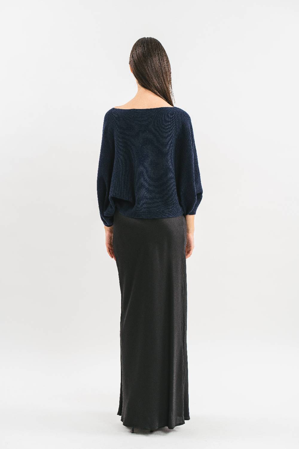 Pink Memories Maglia Poncho Scollo A Barca