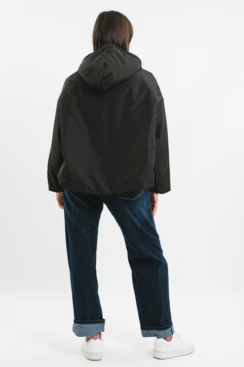 Pink Memories Poncho Con Cappuccio Imbottito