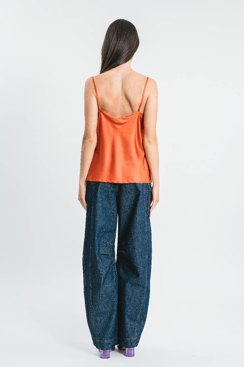 Pink Memories Top Scollo A V Con Dettagli In Pizzo