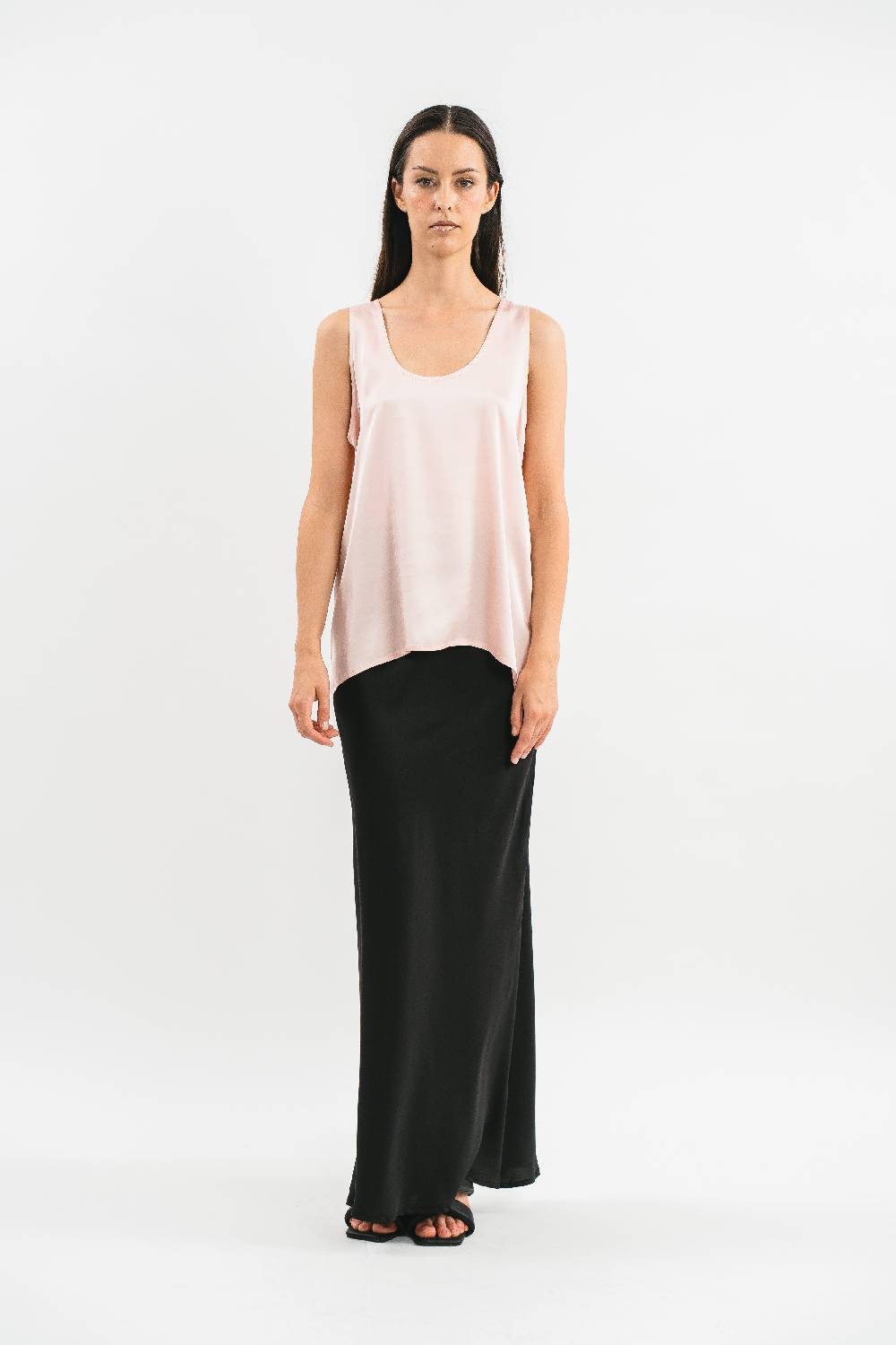 Pink Memories Top Spalla Larga E Scollo A V