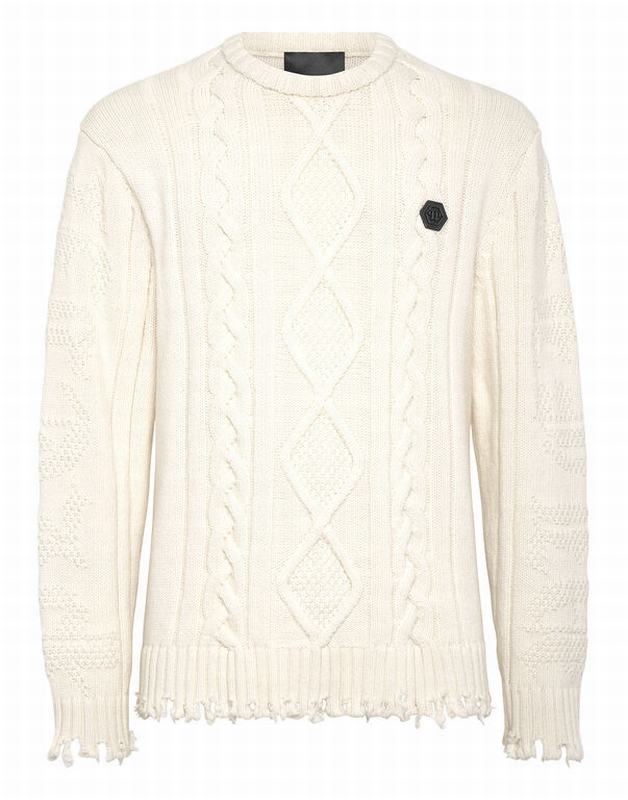 PHILIPP PLEIN Pullover Codice prodotto: FACC MKO1273 PKN002N WHITE