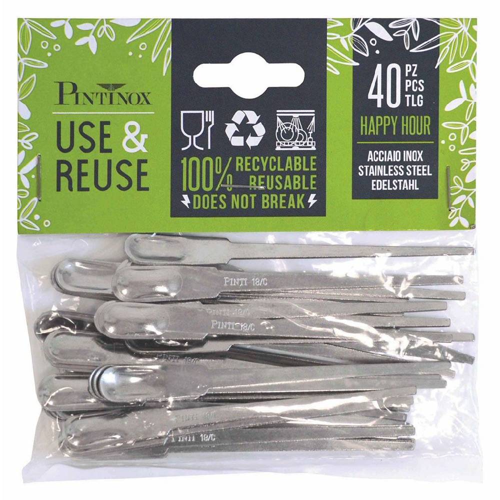 Pintinox HAPPY HOUR » Tridente In Confezione A 40 Pezzi
