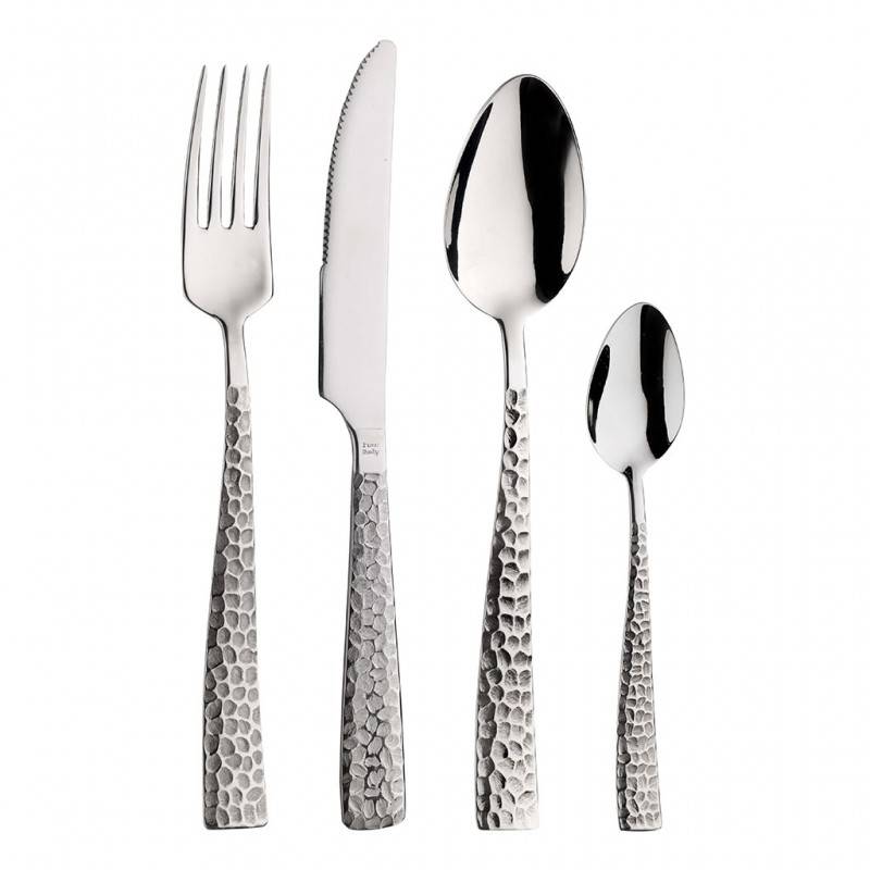 Pintinox Palace Martellato » posate da tavola in acciaio