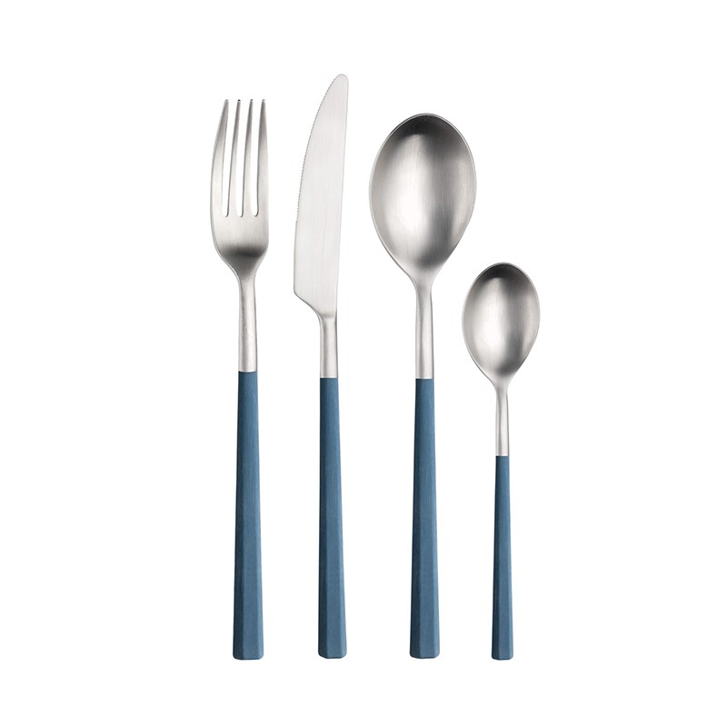 Pintinox Hive » Posate da tavola con manico blu