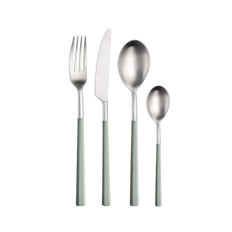 Pintinox Hive » Posate da tavola con manico salvia