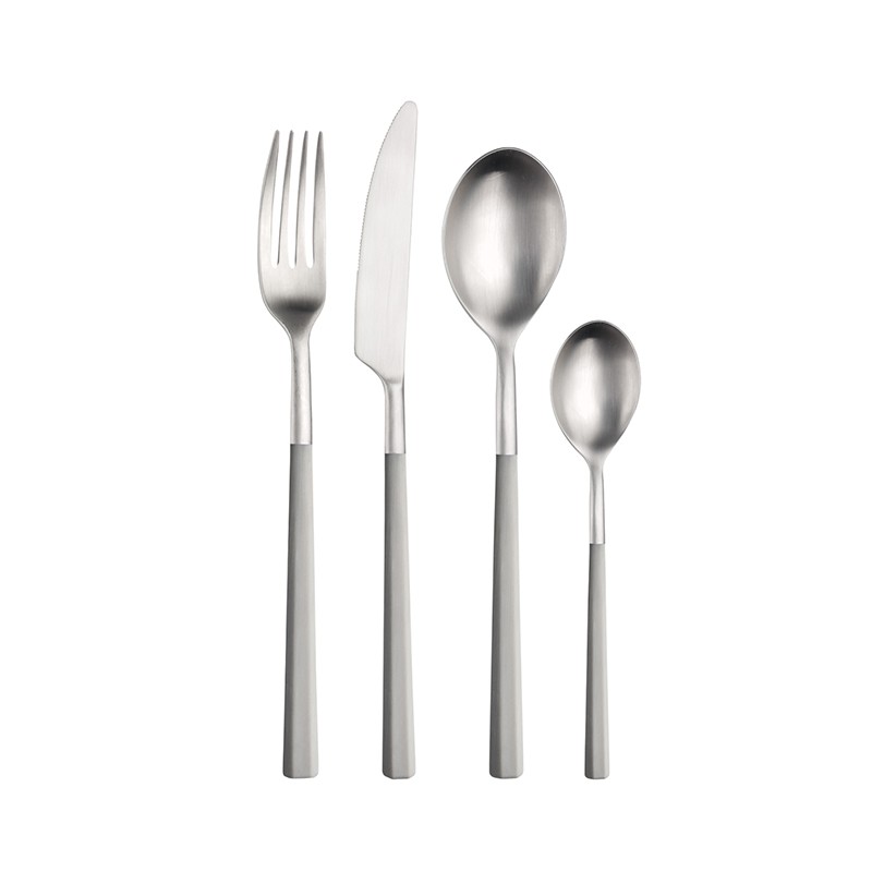 Pintinox Hive » Posate da tavola con manico tortora