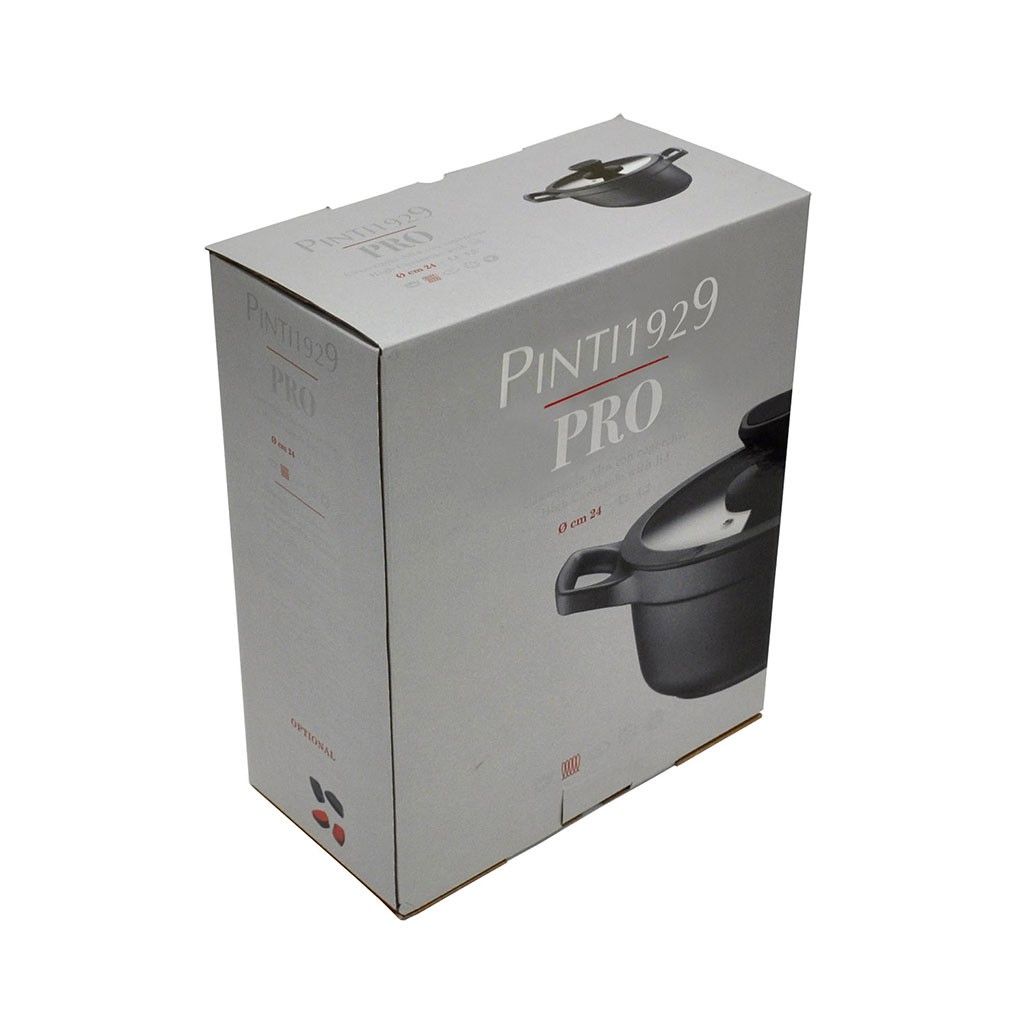 Pintinox PRO » Casseruola Alta In Alluminio Con Rivestimento Interno Antiaderente Con Coperchio