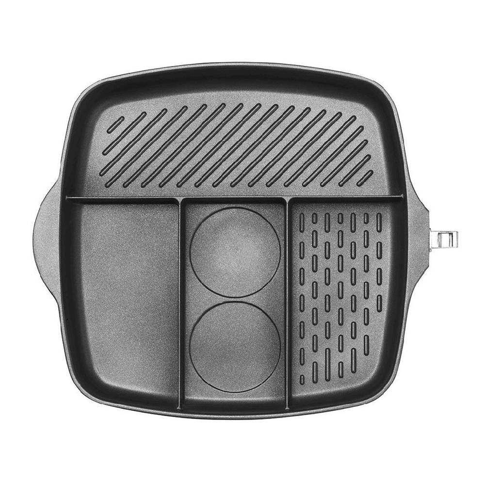 Pintinox PRO » Multipan Con Manico Staccabile 32x32 Cm In Alluminio Con Rivestimento Interno Antiaderente