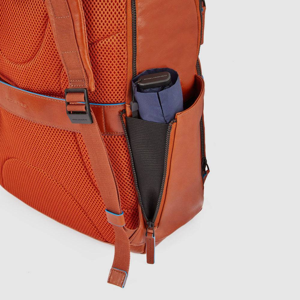 Piquadro Computer Backpack With Bottle/umbrella Pocket