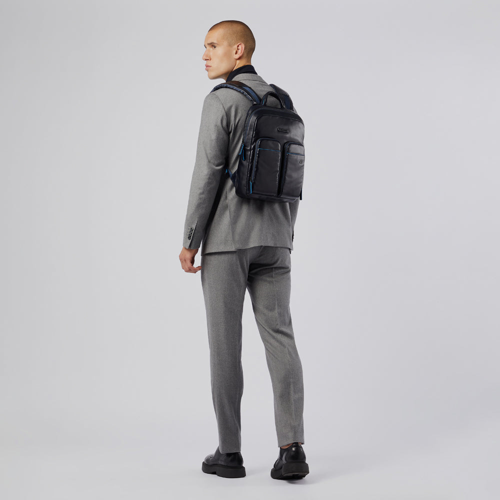 Piquadro Computer Backpack With Pocket For AirPods®