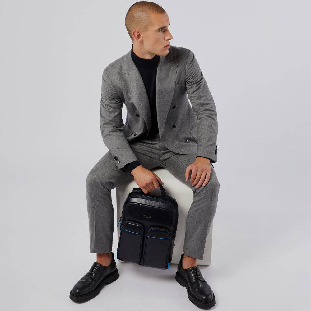 Piquadro Computer Backpack With Pocket For AirPods®