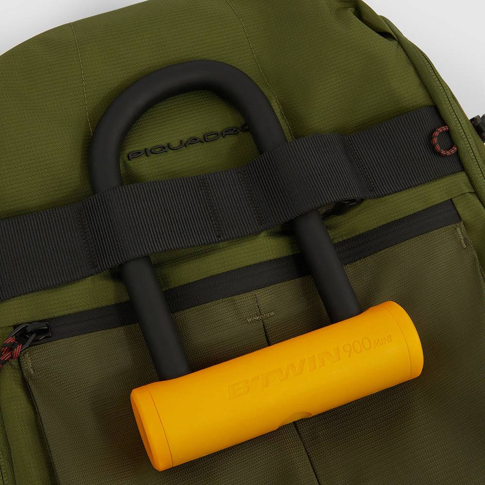 Piquadro Convertible Backpack duffel Bag In Recycled Fabric