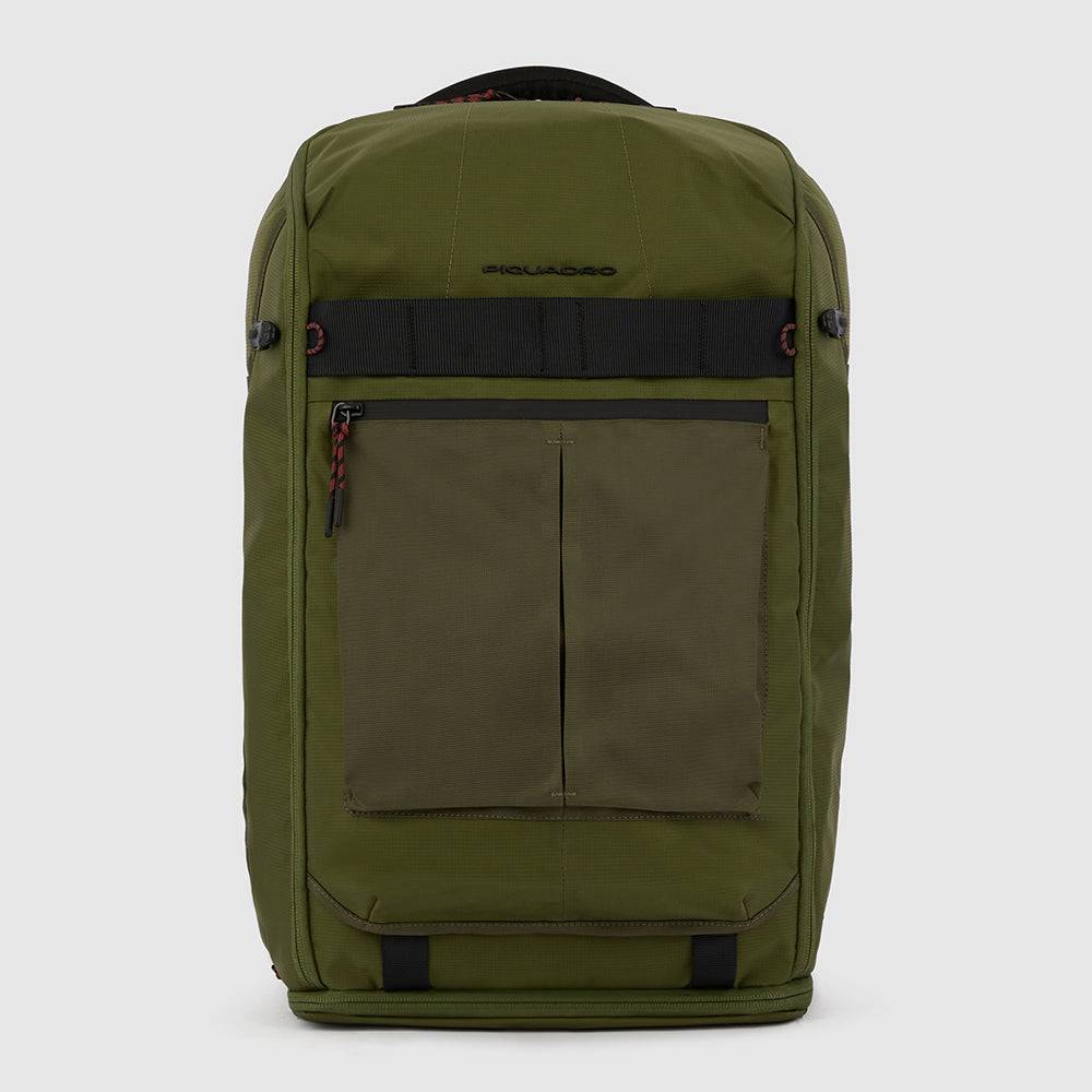 Piquadro Convertible backpack duffel bag in recycled fabric