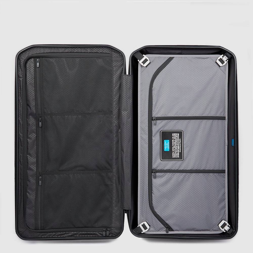 Piquadro Hardside Spinner In Trunk Shape With TSA Lock
