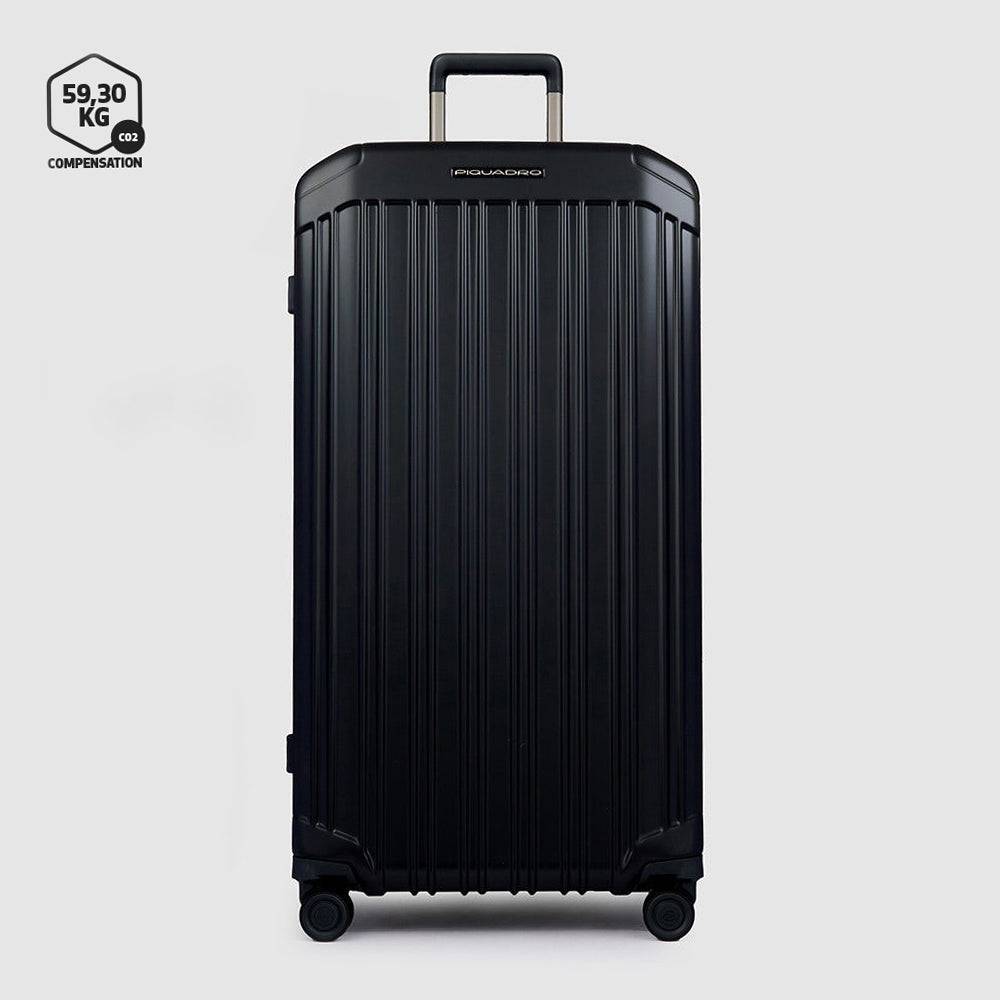 Piquadro Hardside spinner in trunk shape with TSA lock