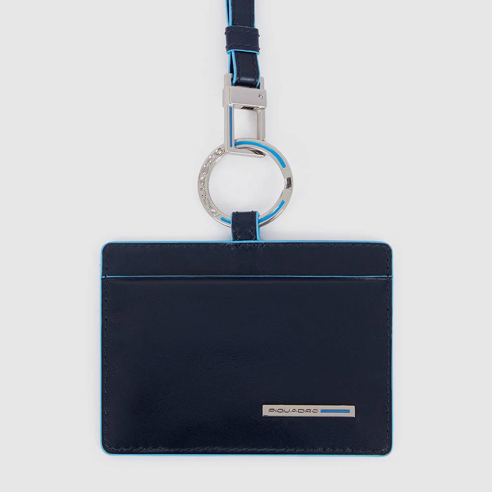 Piquadro Id card badge holder with removable neck strap