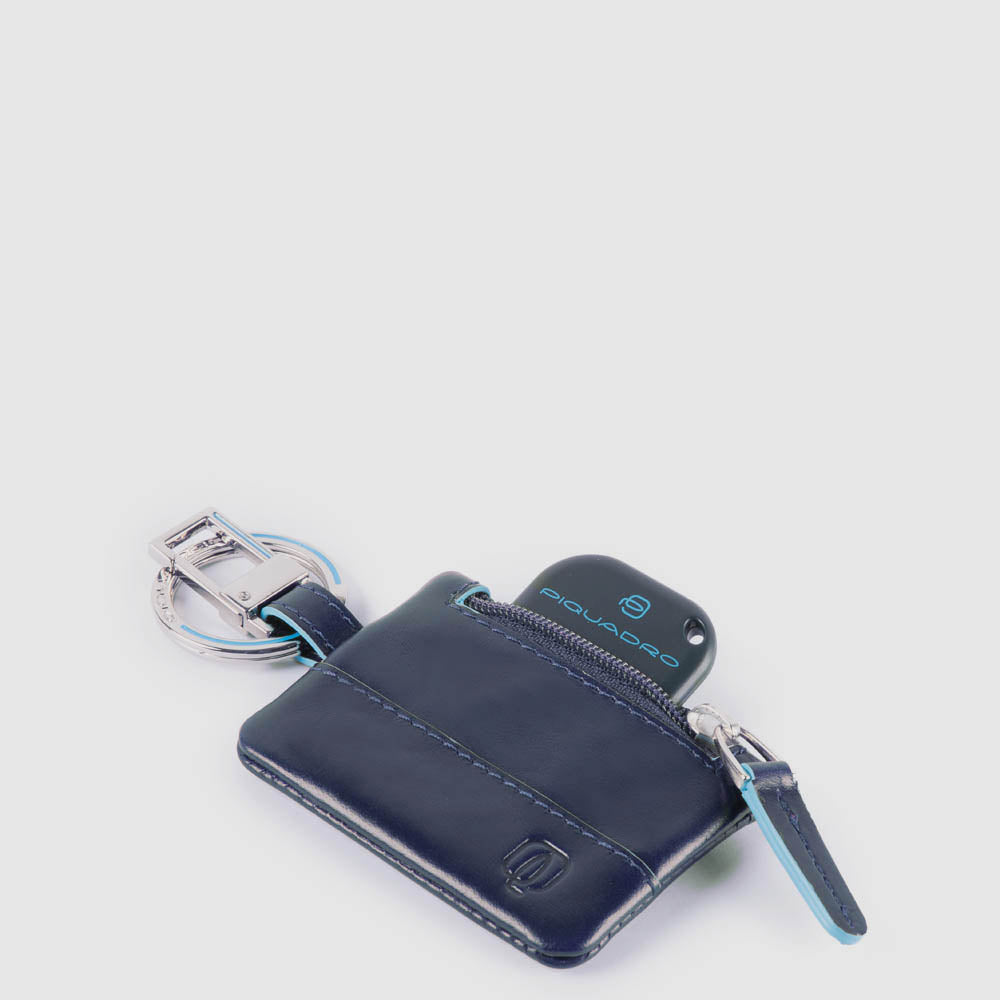 Piquadro Keychain With CONNEQU And Side Zipped Pocket