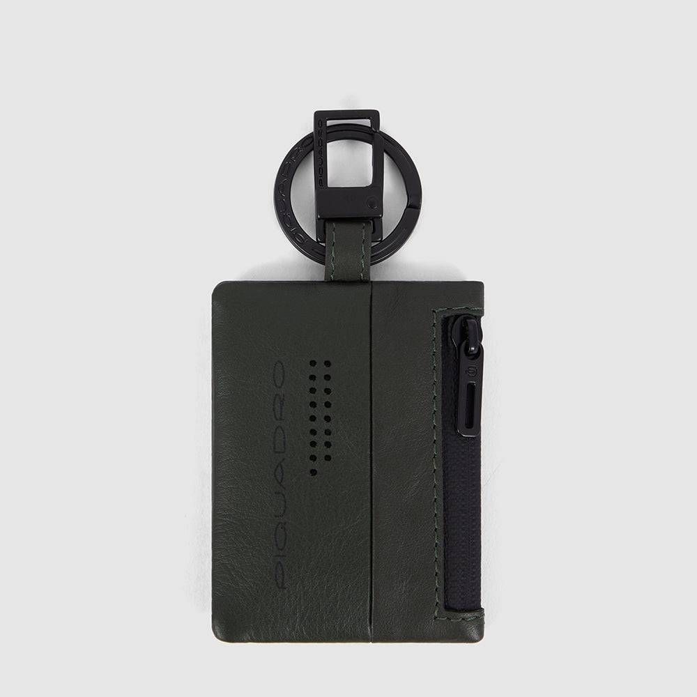 Piquadro Keychain With CONNEQU And Side Zipped Pocket