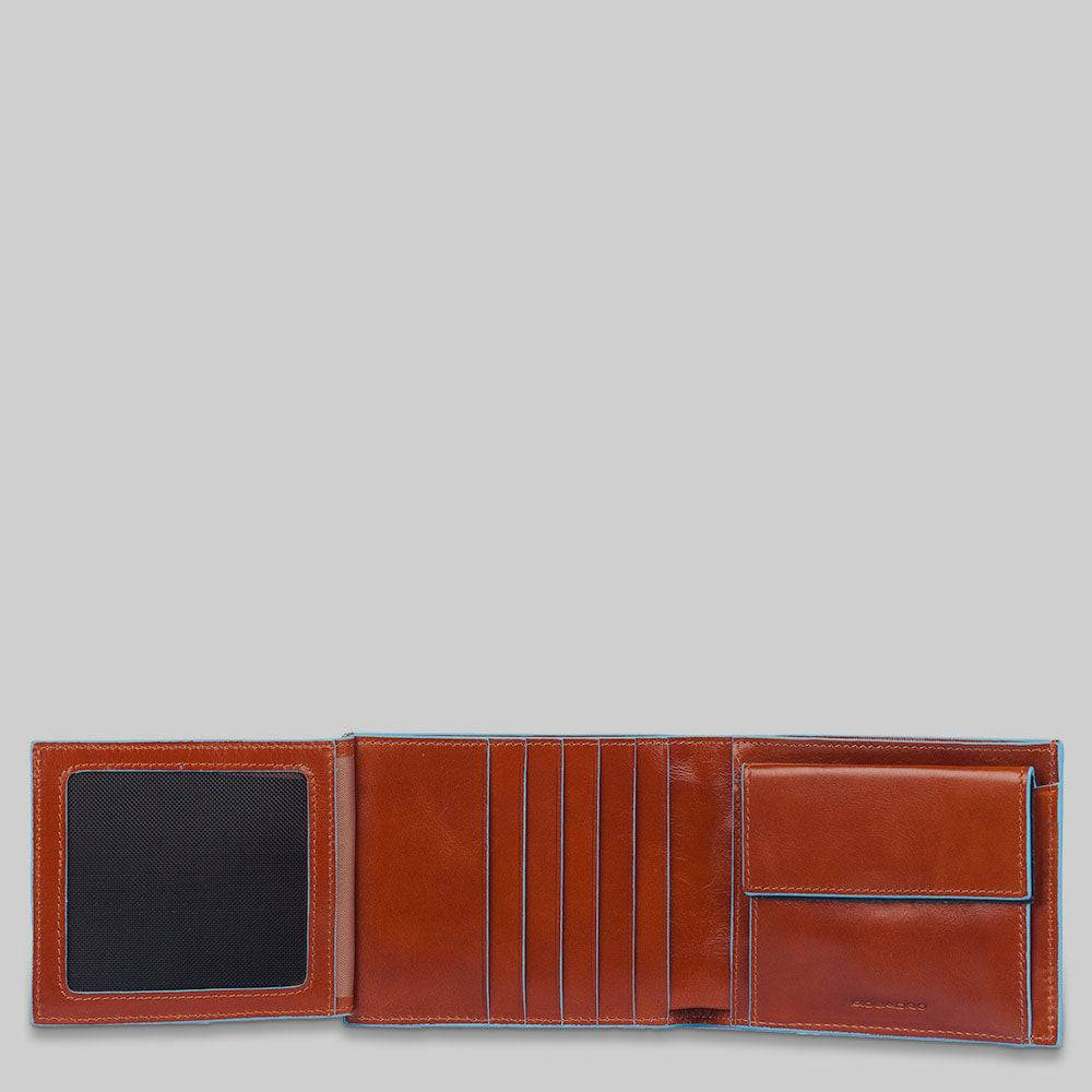 Piquadro Men's Wallet With Coin Case And Document Holder