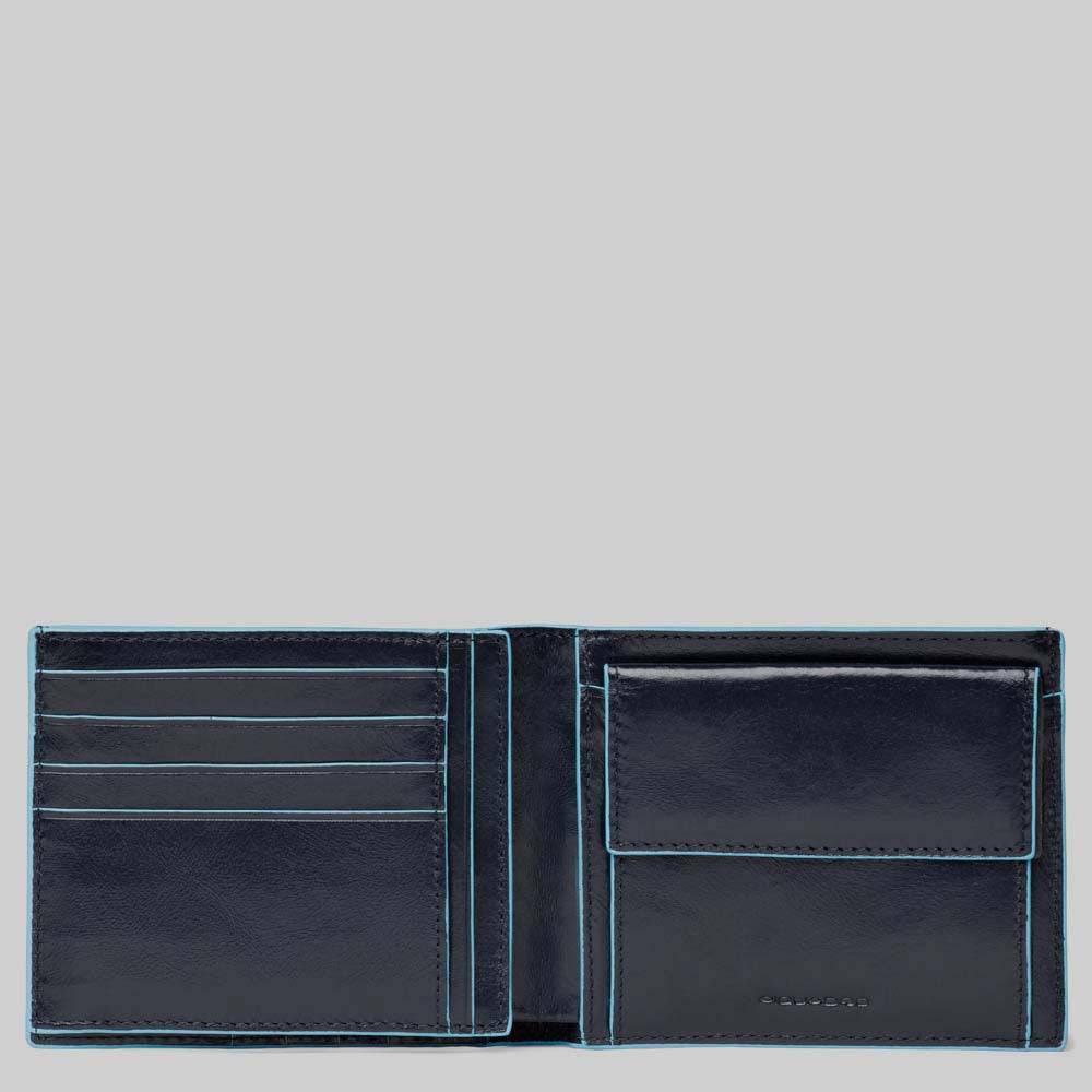 Piquadro Men's wallet with coin case and document holder
