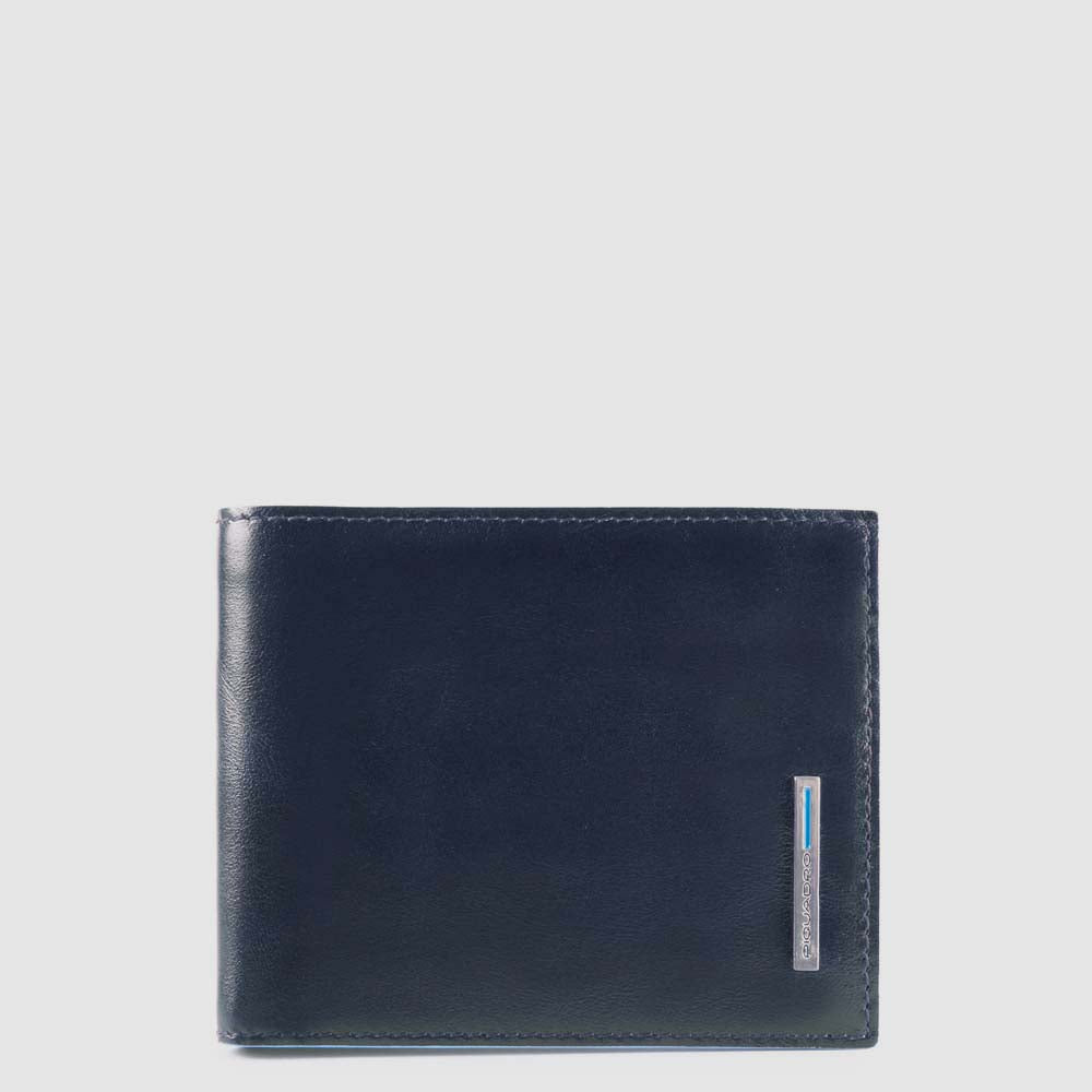 Piquadro Men’s Wallet With Coin Case, Credit Card Facility