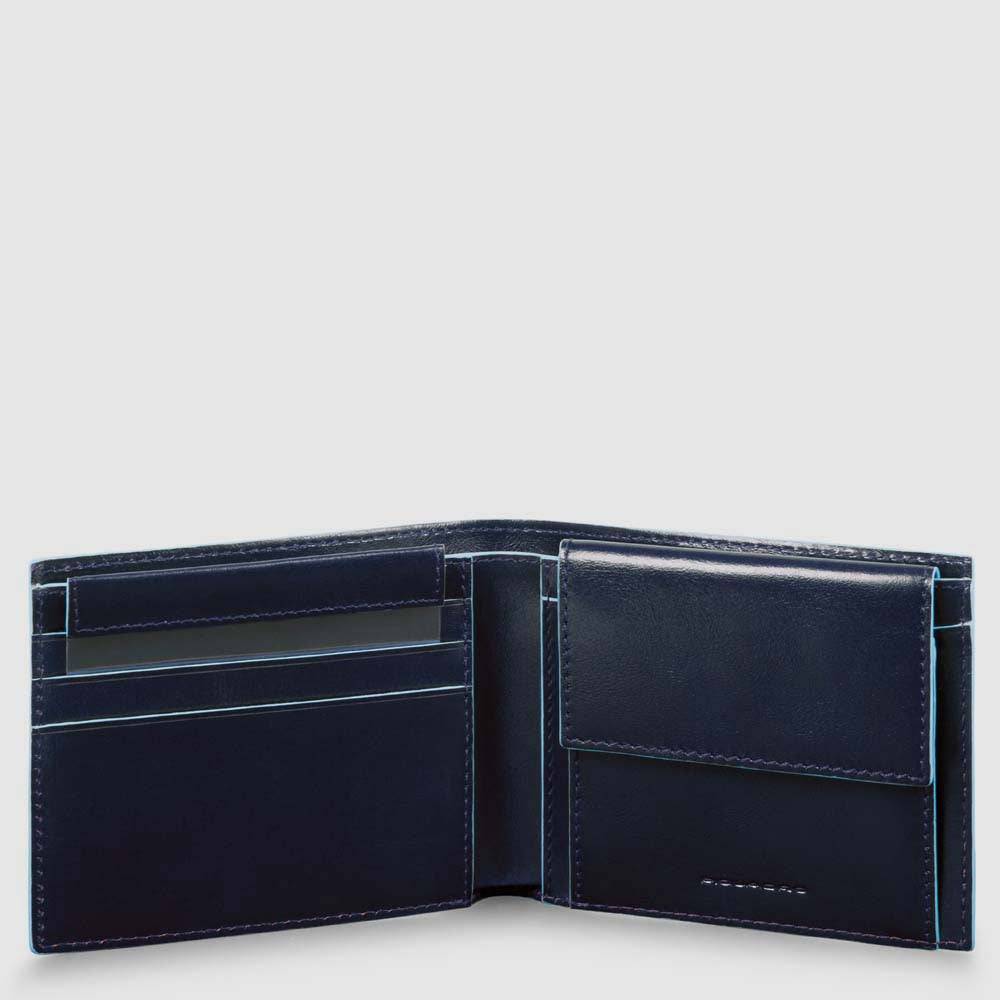 Piquadro Men’s wallet with coin case, credit card facility