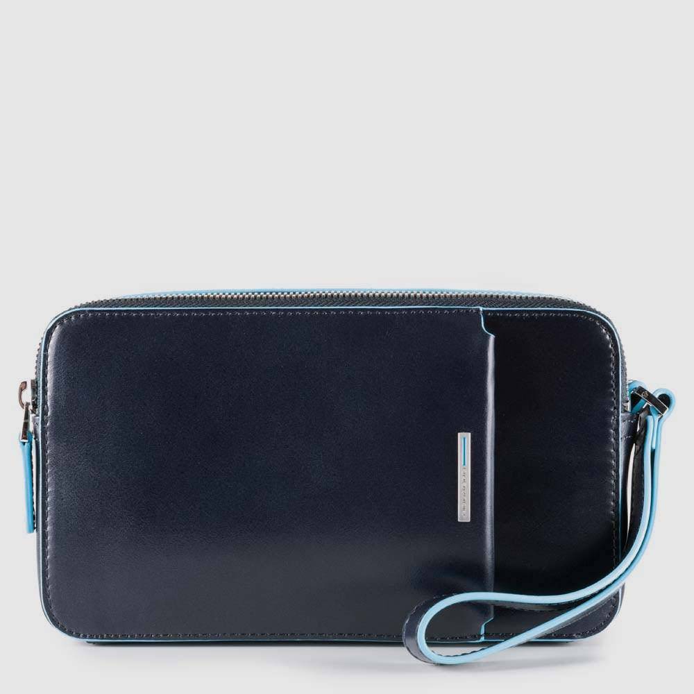 Piquadro Men’s wrist clutch bag with front slip pocket