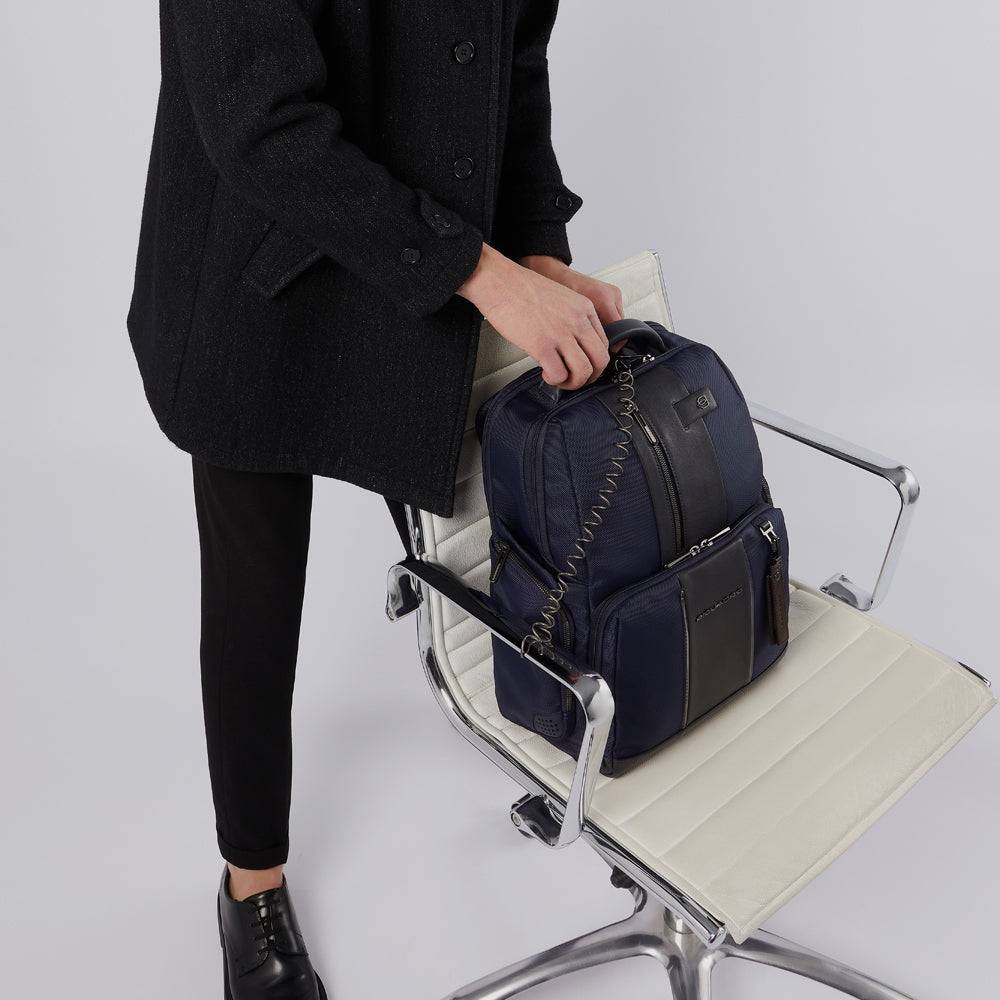 Piquadro PC And IPad Backpack In Recycled Fabric With CONNE