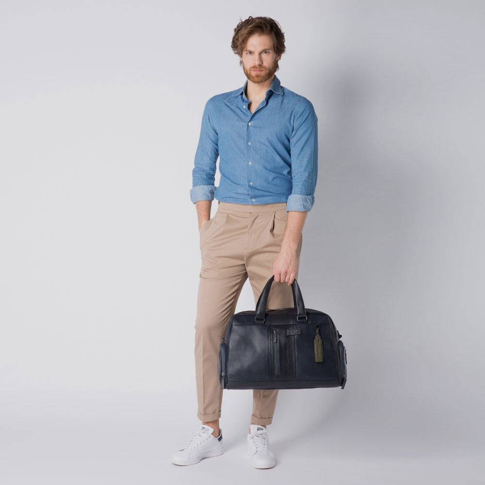 Piquadro Personalizable Duffel Bag With Shoe Compartment