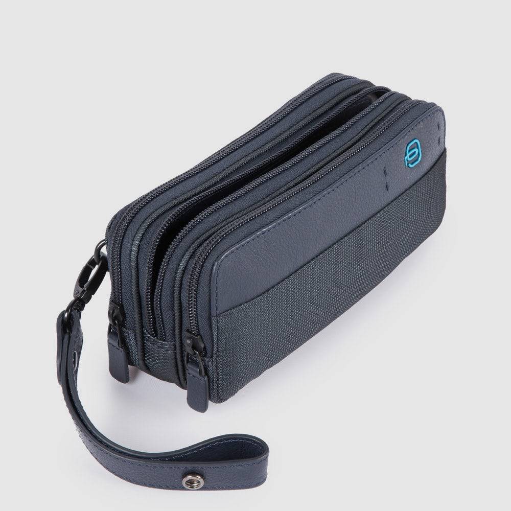 Piquadro Case With Three Dividers And Wrist Strap