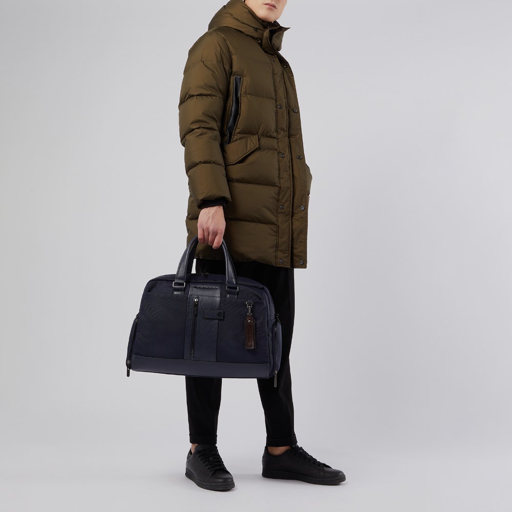 Piquadro Duffel Bag In Recycled Fabric