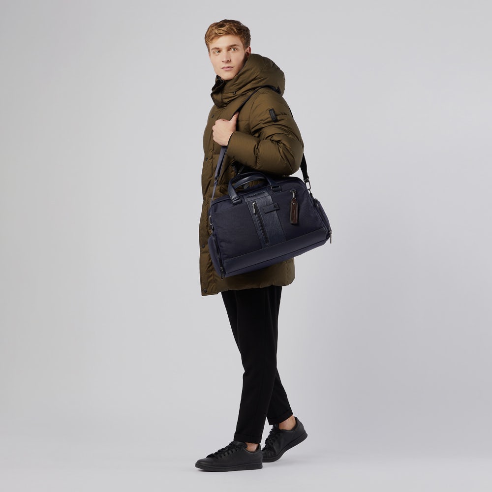 Piquadro Duffel Bag In Recycled Fabric