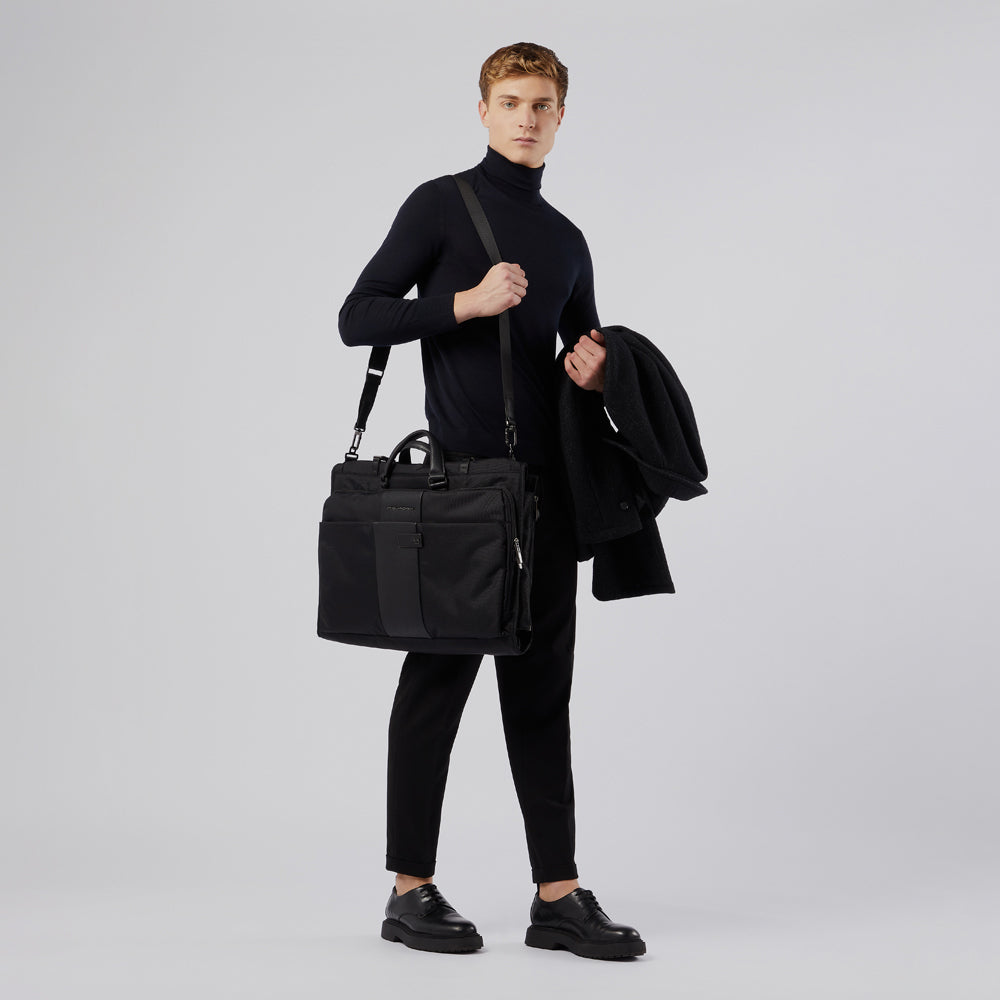 Piquadro Folding Garment Bag In Recycled Fabric