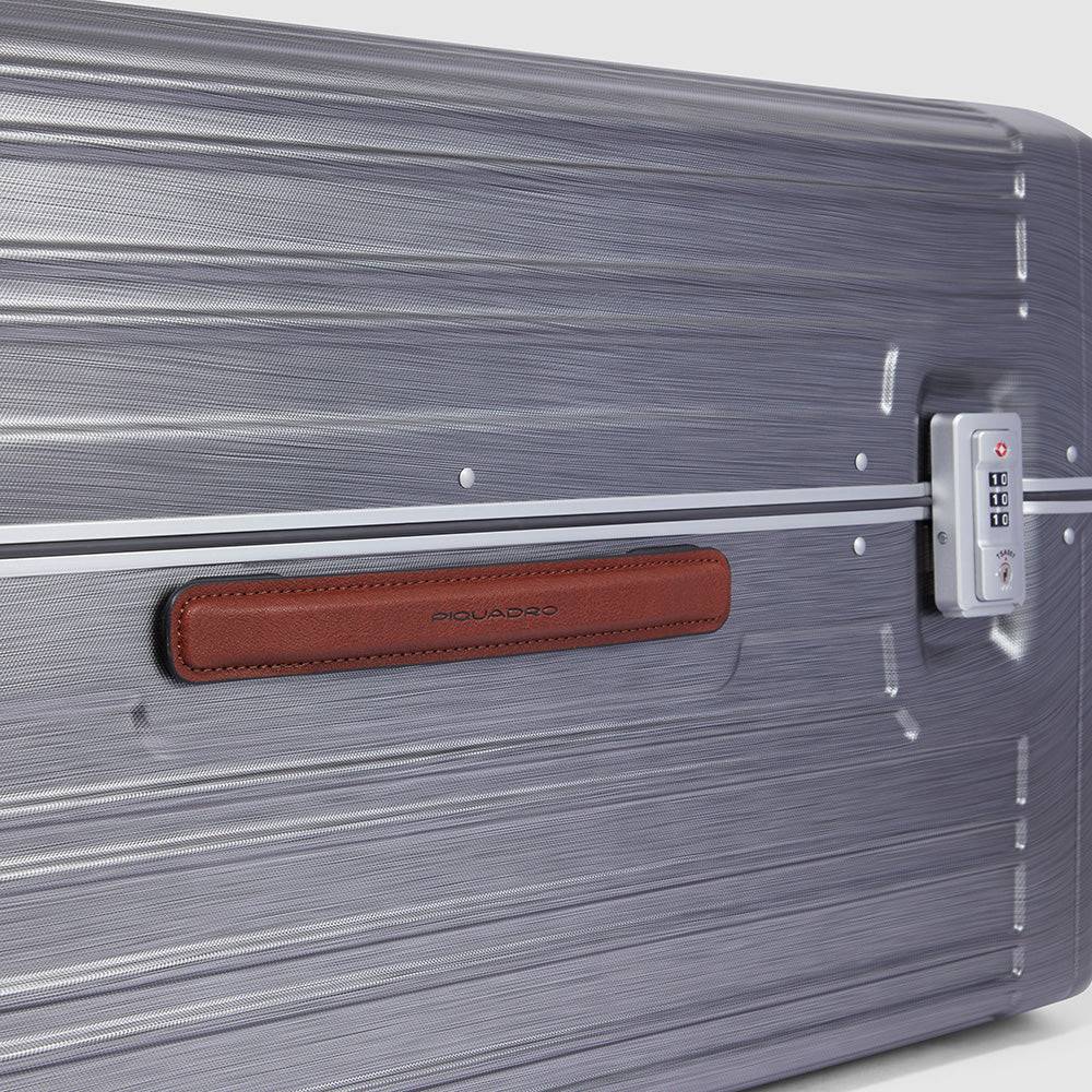 Piquadro Hardside Spinner In Trunk Shape