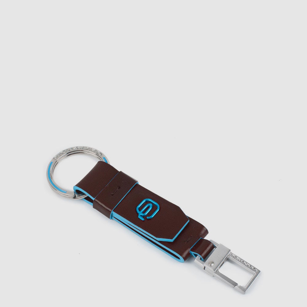 Piquadro Keychain with leather insert