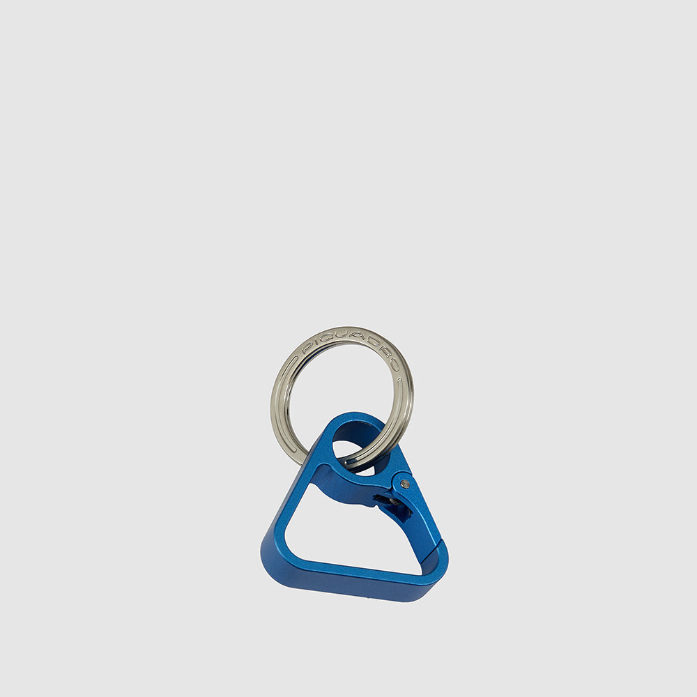 Piquadro Keychain With Triangular Carabiner Hook