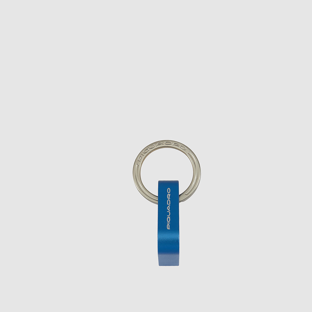 Piquadro Keychain with triangular carabiner hook