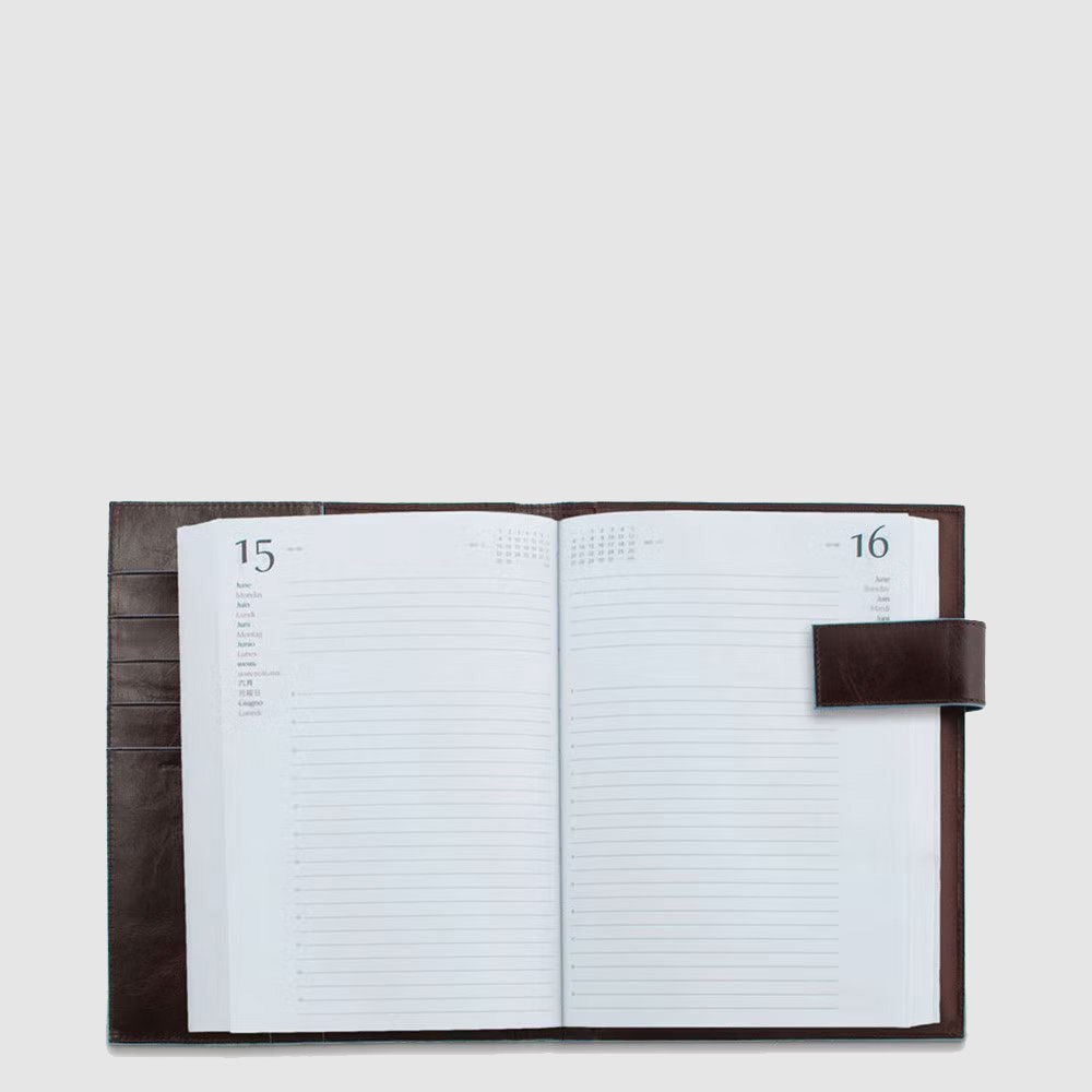 Piquadro Leather Daily Diary With