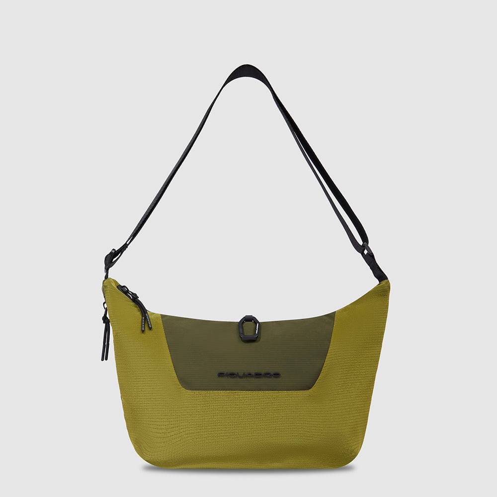 Piquadro Medium round fabric shoulder bag