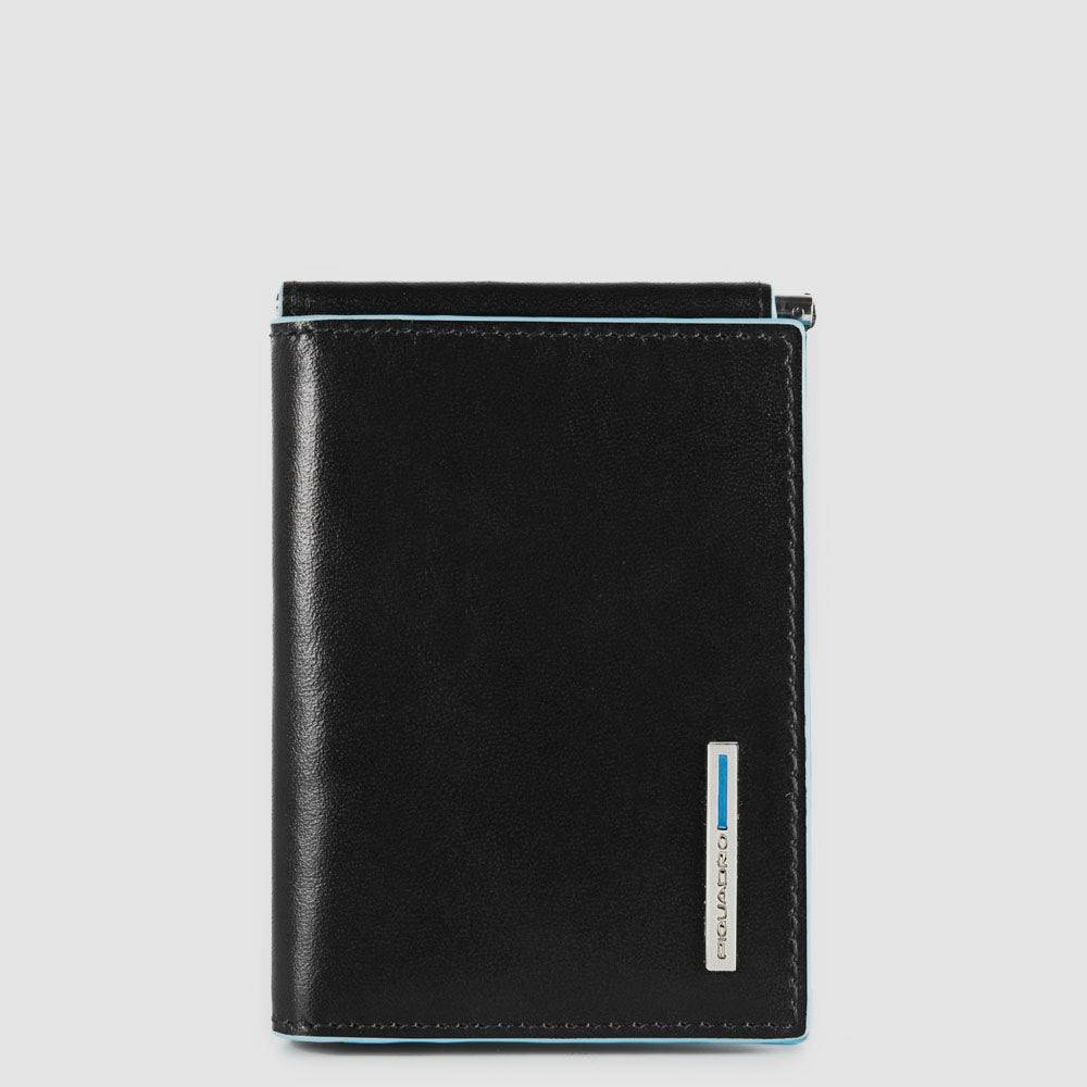 Piquadro Men’s vertical wallet with money clip