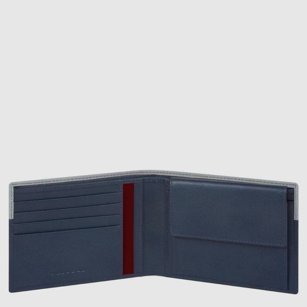 Piquadro Men’s wallet with coin pocket
