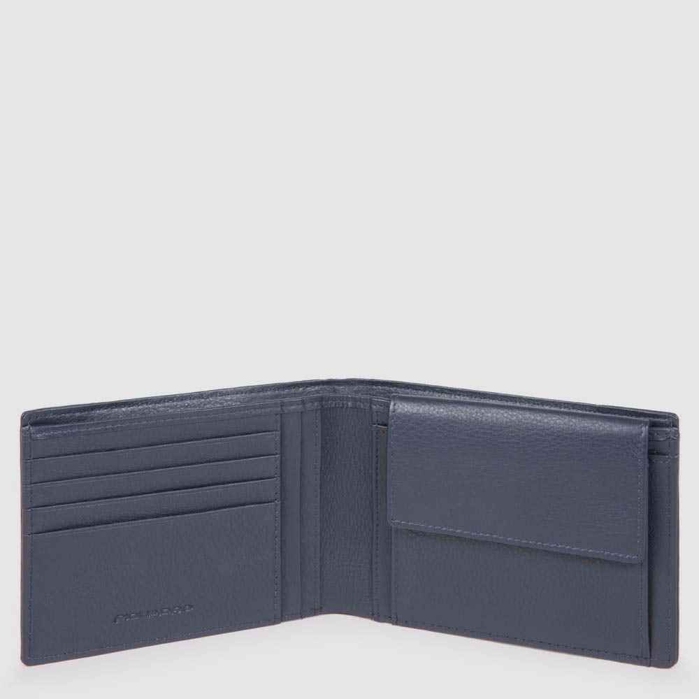Piquadro Men’s wallet with coin pouch