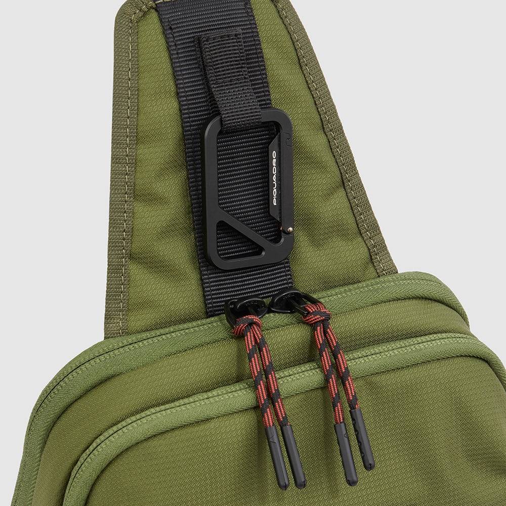 Piquadro Mono Sling Bag In Recycled Fabric