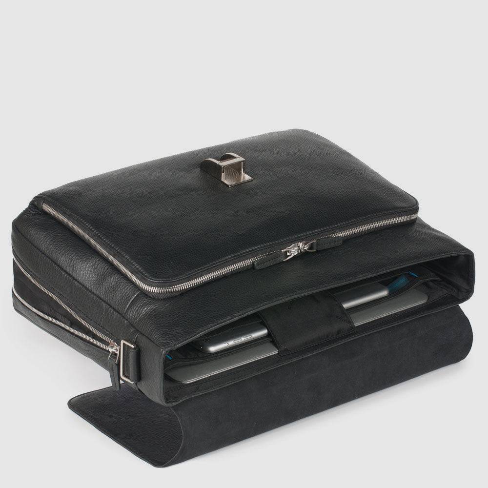 Piquadro Over-flap, Expandable Computer Bag